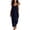 Blue, variant on Cotton Maxi Dresses for Women Solid Sleeveless Crew Neck Dress Boho Loose FLowy Side Pockets Casual Summer Vacation Long Dress