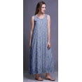thumbnail image 4 of Bimba Robe de Nuit en Rayonne Imprimée pour Femmes, Sans Manches, Tenue de Nuit, Robe Maxi - TG, 4 of 5