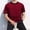 #176-Red, variant on Handshe Men's Striped T-Shirt, Short Sleeve Round Neck, Casual and Stylish for Daily Wear