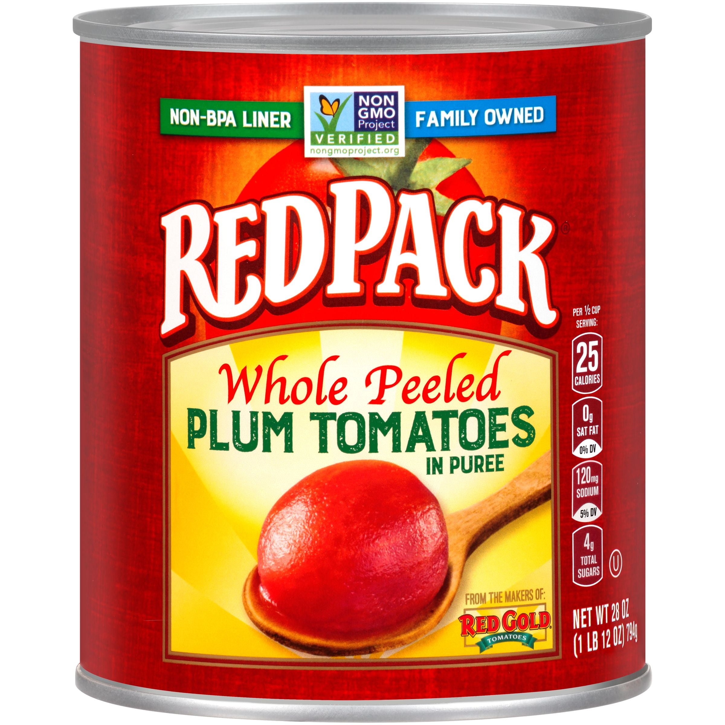 Redpack Tomatoes Whole Peeled Plum in Puree 28oz