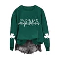 thumbnail image 4 of Ruimatai Womens St. Patrick's Day Green Sweatshirts Long Sleeve Shamrock Graphic Shirts Casual Crew Neck Irish Pullover Tops, 4 of 7