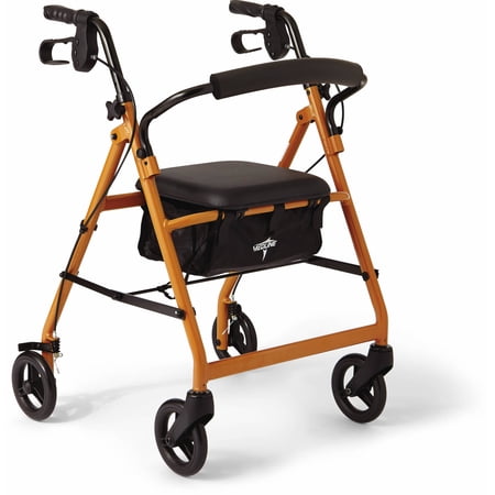 Medline Aluminum Rollator With 6" Wheels
