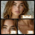 thumbnail image 4 of Freckle Stickers - Qbt-020 - Freckles Golden Glitter Stickers Long Lasting for Halloween and Parties Easy To, 1 Sheet of Freckle Stickers, Easter, Wedding Makeup Organizers, 4 of 8