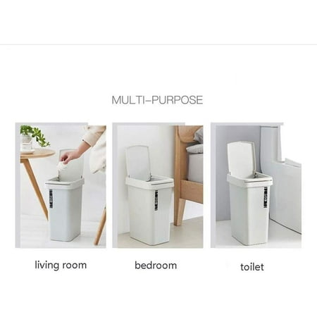 Waste Bin Indoor Dustbins Plastic Trash Can Ash Push Lid Touch Recycle Rectangular Bathroom Bedroom Kitchen With Dark Blue Large Size Canada - What Size Should A Bathroom Trash Can Be Used For Waste Bin Indoor Dustbins Plastic Trash Can Ash Push Lid Touch Recycle Rectangular Bathroom Bedroom Kitchen With Dark Blue Large Size Canada - What Size Should A Bathroom Trash Can Be Used For