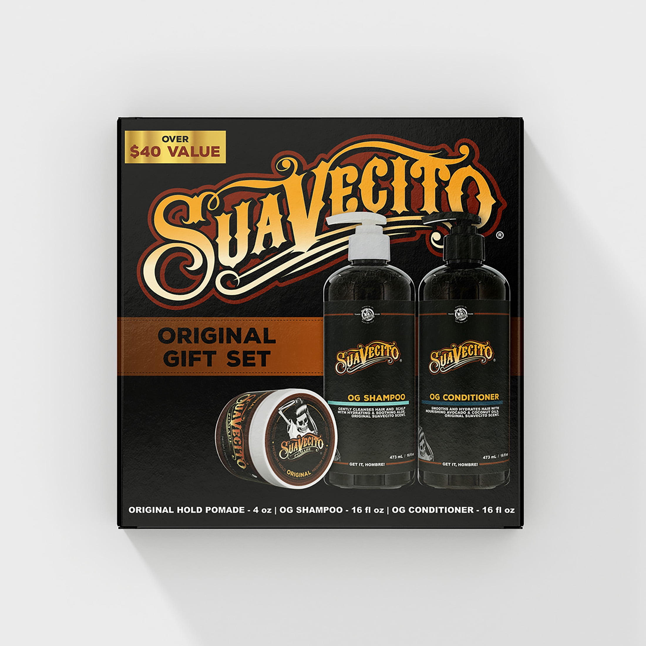 Suavecito Firme Hair Care Gift Set, for All Hair Types, Firme