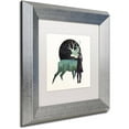 thumbnail image 2 of Trademark Fine Art 'Let The Universe Love You' Canvas Art by Robert Farkas, White Matte, Silver Frame, 2 of 4