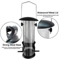 thumbnail image 3 of Bearachild Donut Suet Fat Ball Feeder Caja transparente de metal Resistente a la intemperie Colgante Fat Ball Feeder para pájaro Jardín y Patio Bearachild HA020723-00, 3 of 5
