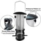 thumbnail image 3 of Inteprter Donut Suet Fat Ball Feeder Caja transparente de metal Resistente a la intemperie Colgante Fat Ball Feeder para pájaro Jardín y Patio Inteprter HA020723-00, 3 of 5
