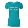 thumbnail image 2 of Wild Bobby, Thou Shall Not Try Me Mood 24:7, Inspirational/Christian, Women Slim Fit Junior Tee, Tahiti Blue, Medium, 2 of 4