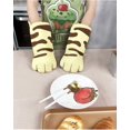 thumbnail image 2 of ZHAOCHENG Guantes para horno con diseño de gato bonito, guantes para hornear, guantes para cocinar resistentes al calor, agarraderas, guantes para microondas, 2 of 5