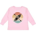 thumbnail image 3 of Inktastic Kayaking Gift Retro Kayak Boating Boys or Girls Long Sleeve Toddler T-Shirt, 3 of 5