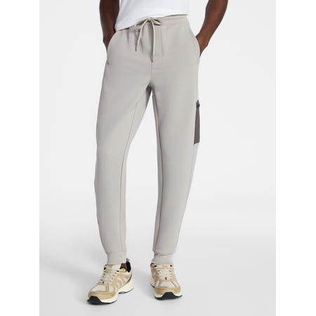 Athletic Works Men's and Big Men's Mix Media Joggers, Size S-4XL