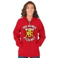 thumbnail image 3 of Pizza Piece Of Me Foodie Sarcastic Zip Up Hoodie Men's Women's Brisco Brands L, 3 of 6