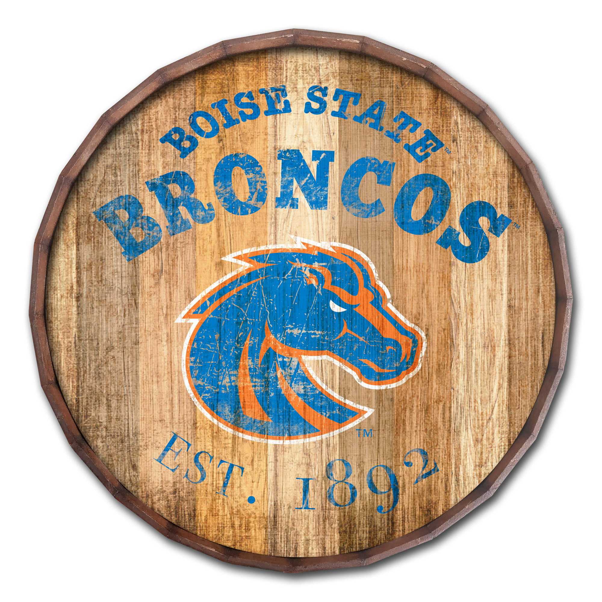 NCAA Set of 2 aminco Boise St Broncos Rubber Wrist Band 