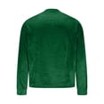 thumbnail image 4 of T-shirt en Velours pour Homme, Haut de Survêtement pour Usage Quotidien Décontracté, Confortable, Manches Longues, Col Ras du Cou, Style Jeunesse, 4 of 7