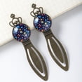 thumbnail image 3 of Peace Symbol Vintage Copper Crown-Shaped Bookmarks: Stainless Steel Book Accessories, Gift for Book Lovers - Set of 2, 3 of 5