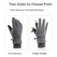 thumbnail image 3 of Guantes térmicos de vellón polar para hombre, de invierno, con forro polar, gruesos, resistentes al viento, para mujer, para deportes al aire libre, ciclismo, pantalla táctil, guantes abatibles, 3 of 4