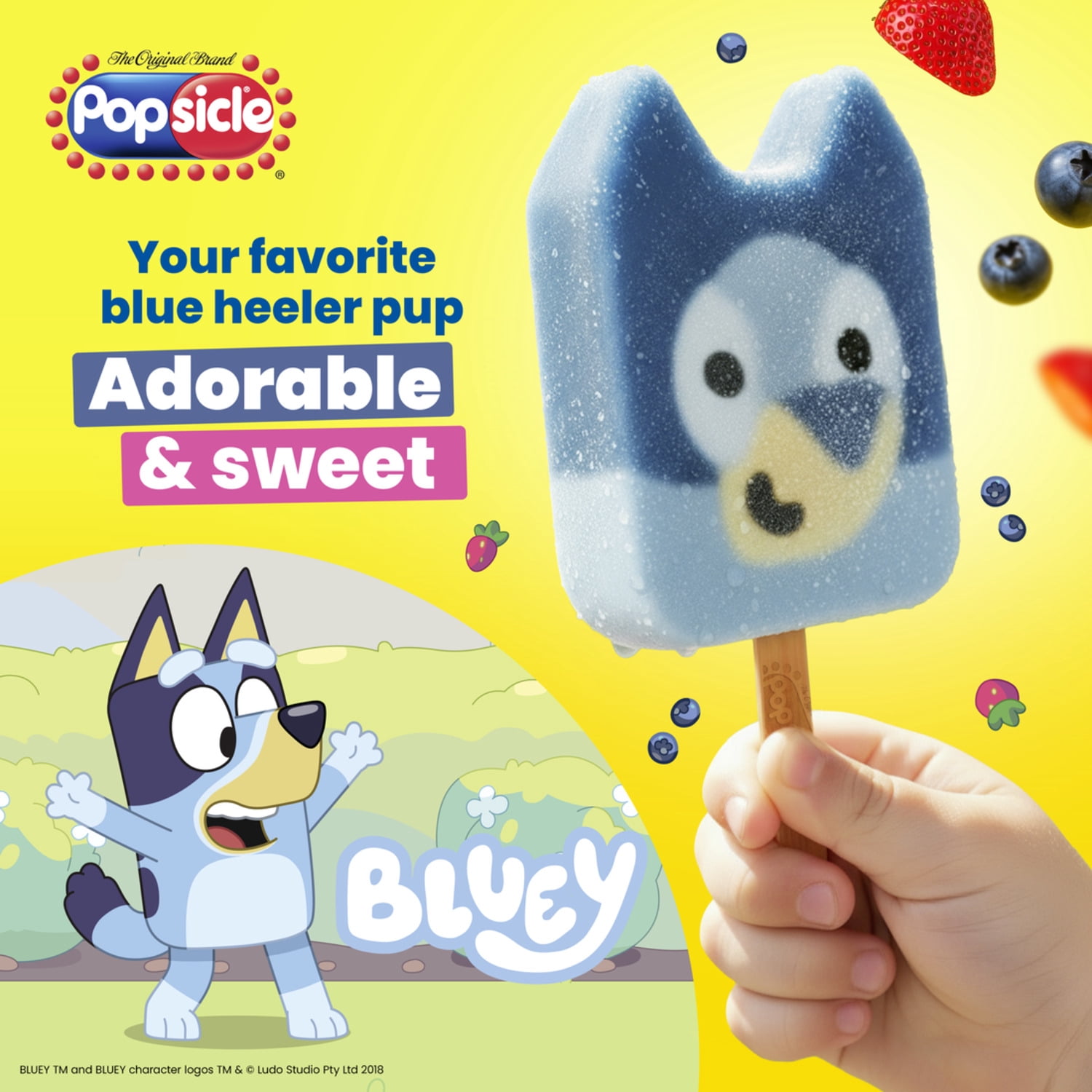 Popsicle Ice Cream Bluey Facepiece 6 PK