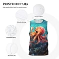 thumbnail image 3 of Sikiie Underwater Plant Octopus Basketball Jersey Reversible Men's Mesh Athletic Sports Shirts Training Practice S-4XLSmall, 3 of 6
