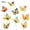 Yellow, variant on 10PCS Double-Layer Artificial Butterfly Stakes, PVC 3D Butterfly Garden Ornaments with Flexible Stems, Weatherproof Decorative Picks for Potted Plants, Yard & Outdoor Decor,A