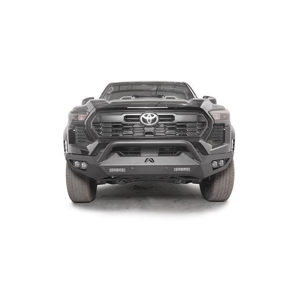 Fits 2024-2025 Toyota Tacoma Fab Fours Bumper TT24-D6352-1 Vengeance; One Piece Design; Direct Fit; Mounting Hardware Included; With Pre-Runner Guard; Without Winch Mount; Without Tow Hook