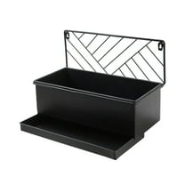 Mainstays 13.6" x 6.8" x 10" Black Wall Hanging Planter with Removable Tray