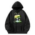 thumbnail image 2 of Sudadera con capucha para mujer, sudadera con capucha con cordón y dibujos animados gráficos, sudadera con capucha para senderismo, oficina, , S S, 2 of 10