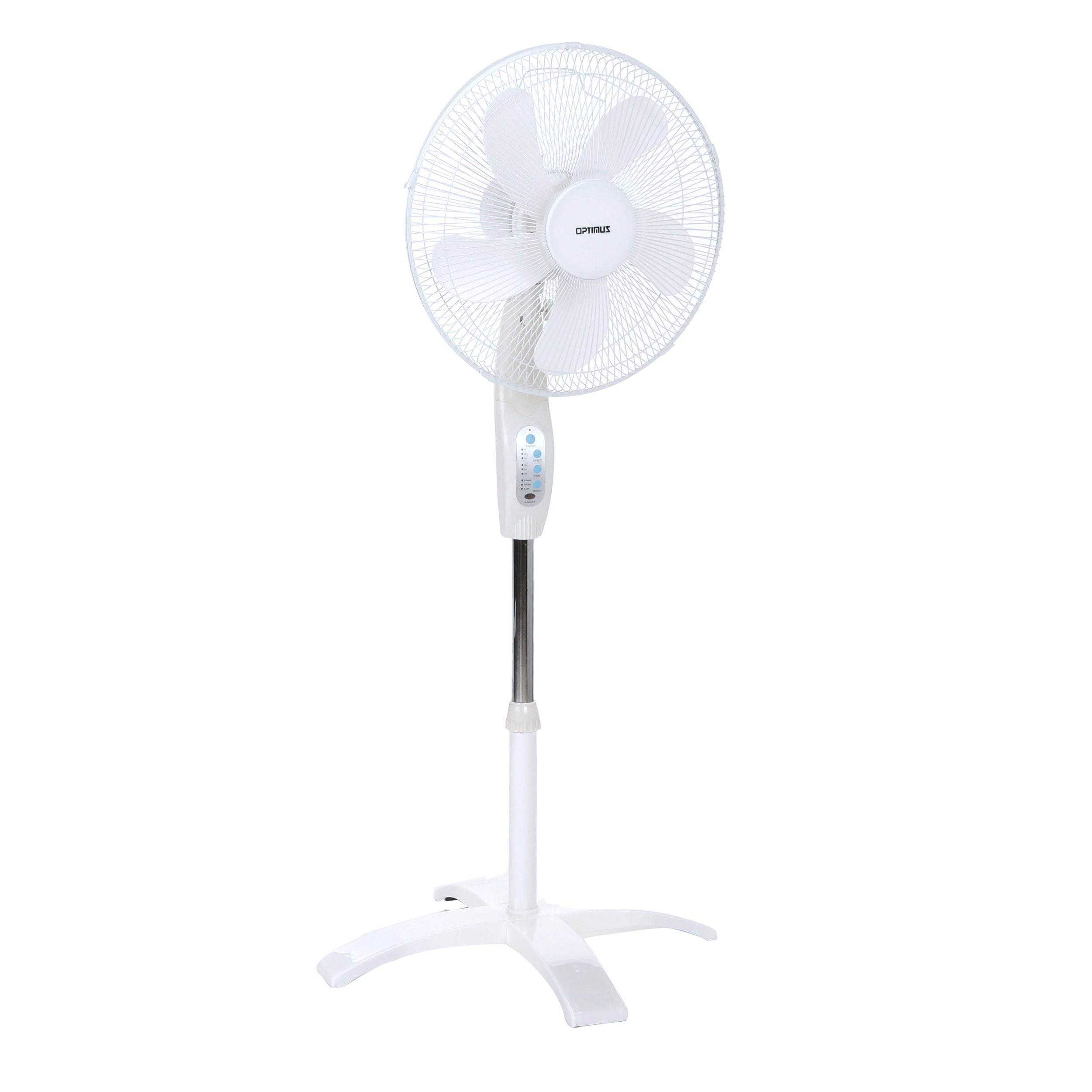 Optimus F-1760 16 inch Oscillating Electric Stand Fan with Remote, White - image 3 of 7