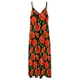 thumbnail image 6 of Red Poppies on Black Sleeveless Dress Dresses Women Summer Women's Summer Clothing, 6 of 9