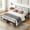 black, variant on ChaoLink TWIN Bed Frame with Headborad & Footboard, TWIN Size Metal Platform Bed Frame with Under Bed Storage, No Box Spring Needed,black