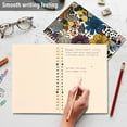 thumbnail image 4 of FORMRS 1-Subject Spiral Notebook 8" x 5" College Ruled 60 Refillable Sheet A5 Hard Cover, 2 Pack, Blue Flowers, 4 of 7