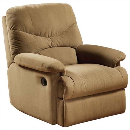 Kingfisher Lane Recliner In Light Brown Walmart Com