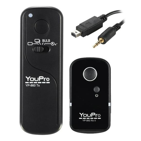 YouPro YP-860 DC2 2.4G Wireless Remote Control Shutter Release Receiver 16 Channels for Nikon D5000 D750 D7100 D7200 D7000 D600 D610 D5500 D3300 D3200 D3100 D5300 D5200 D5300 DSLR Camera