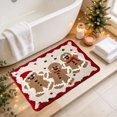 thumbnail image 2 of Dpityserensio Christmas Bath Mat,Non Slip Absorbent Rug for Bathroom Kitchen, Winter Holiday Decor, 2 of 6