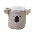 thumbnail image 2 of Cartoon Small Footstool Footstools Ottomans for Bedroom Sturdy Room Entryway Gray, 2 of 8