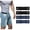 Black+Blue, variant on WHIPPY No Buckle Belts for Men Women Invisible Elastic Belt Adjustable Stretch Belt for Jeans Pants