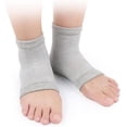 thumbnail image 3 of 4 Pairs Gel Moisturizing Socks Footies Socks for Women Ladies Socks Breathable Socks Spa Sock Aloe Socks Low Cut Socks Women Moisturizer Socks Cracked Heel Protective Socks Lining, 3 of 5