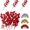 Red, variant on 50 Pack Artificial Berry Stems Christmas Decorations, 8.3" Christmas Berries Picks Branches Twigs for Xmas Tree Ornaments Fillers Vase DIY Holiday Home Indoor Outdoor Decor (Red)