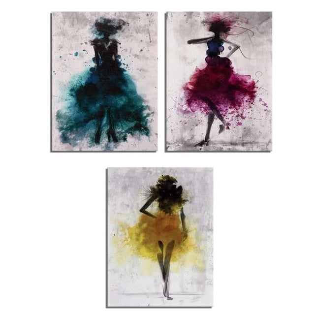 Pinturas colgantes sin marco Impresiones Póster impermeable Impermeable Ornamento Imagen Ilustraciones Suministros de ilustraciones para sala de estar Paquete de oficina de 3 Inevent HA010978-00