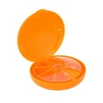 thumbnail image 2 of Seven Grids Rotating Pills Box Round 7 Compartments Pills Organizer for Home TravelOrange, 2 of 14