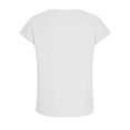 thumbnail image 5 of Zulora Women's Summer Casual Crew Neck Short Sleeve Button Placket Pleated Top Blouse, 5 of 9
