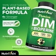 thumbnail image 6 of (2 pack) Nutrivein DIM Supplement 400 Mg - Hormone & Estrogen Balance, Vegan - 120 Capsules, 6 of 8