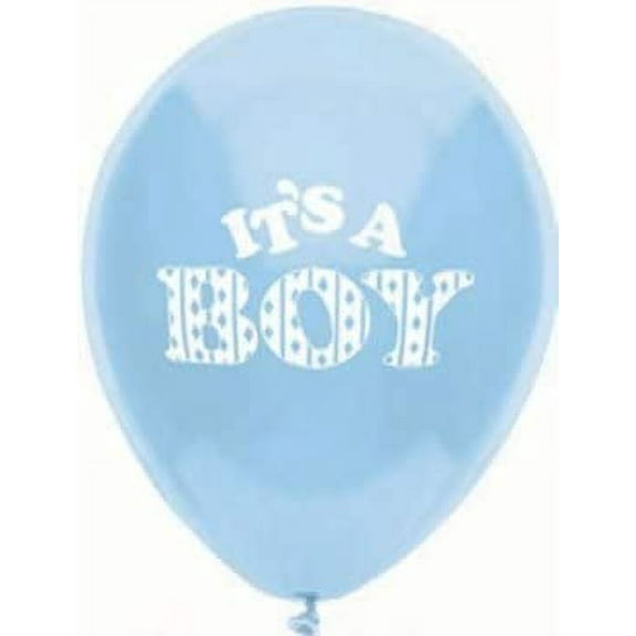 Blue Baby Shower Balloons - It's a Boy Balloons - 8 Count