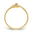 thumbnail image 2 of Auriga Fine Jewelry 10K Yellow Gold Polished AA Diamond Ring for Women Size- 6, 2 of 5