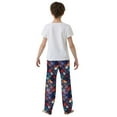 thumbnail image 5 of FORMRS Kids Pajama Pants with Pockets Size 6-8Y Boys Lounge Sleep Bottoms, Purple Dragon Scales Pattern, 5 of 8