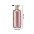 thumbnail image 3 of CaiYueKe 500ml Shower Gel Dispenser Bottle Refillable Soap Dispenser for Bathroom Kitchen Sink Hand Wash Station Creative Decorative Plastic Bottle Pump Organizer Container, 3 of 7