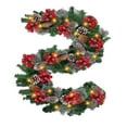 thumbnail image 2 of feimajia 270cm Artificial Christmas Garland Green Christmas Vines Wreath for Hanging Above The Door Stairway Hanging Decoration for Commercial and Hotel Courtyard Scene Arrangement, 2 of 6