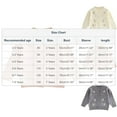 thumbnail image 3 of Girls Sweater Cardigans Toddlers Cute Bears Bowknots Printed Button Down Long Sleeve Knitted Jacket Outerwear (3 Years, White), 3 of 6