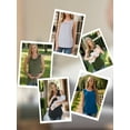 thumbnail image 5 of Women's Maternity Nursing Tank Top Ruched Breastfeeding Clothes 3-Pack, 5 of 6