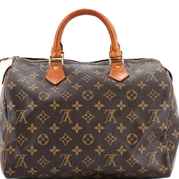 Pre-Owned Speedy Handbag Monogram Canvas 30 By Rebag